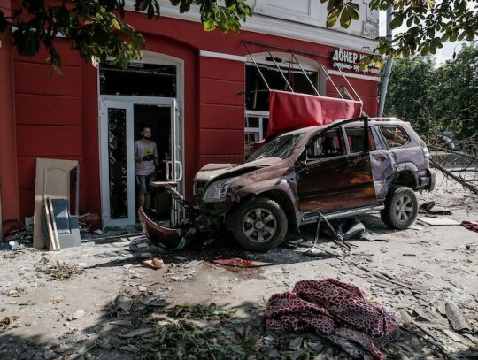 Missile strike in Chernihiv, Ukraine - 19 Aug 2023