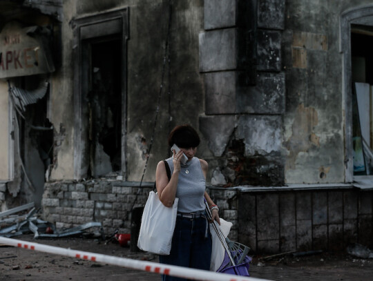 Missile strike in Chernihiv, Ukraine - 19 Aug 2023