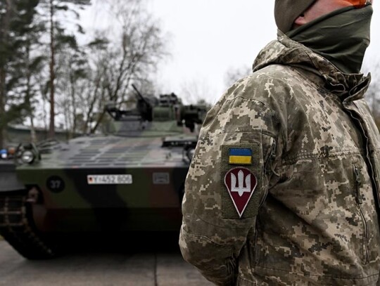 Ukrainian soldiers undergo training on German infantry fighting vehicles, Munster, Germany - 20 Feb 2023