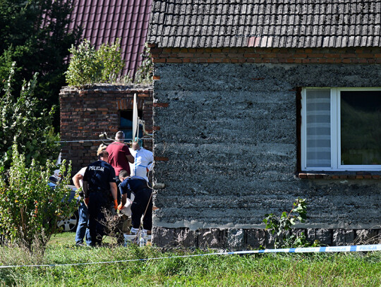 Corpses of newborns found in the basement of a house in Czerniki, Poland - 16 Sep 2023