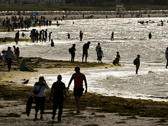 Sunny weather in Rostock-Warnemuende, Germany - 10 Aug 2023