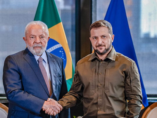 Lula meets with the president of Ukraine, Volodymyr Zelensky, New York, USA - 20 Sep 2023