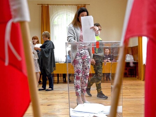 European Parliament election in Poland, Krzywcza - 26 May 2019