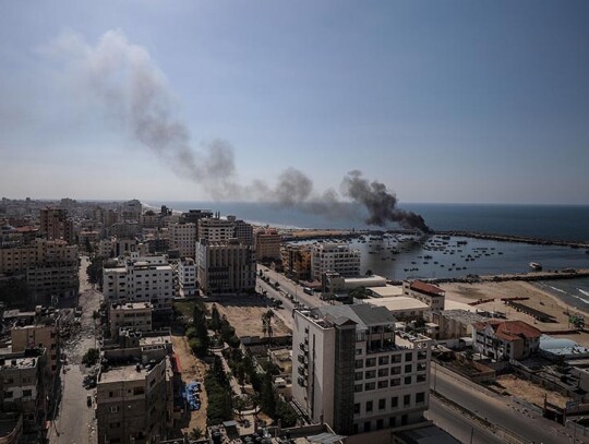 Israeli strike on Gaza port - 12 Oct 2023