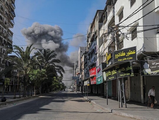 Israeli strike on Gaza port - 12 Oct 2023