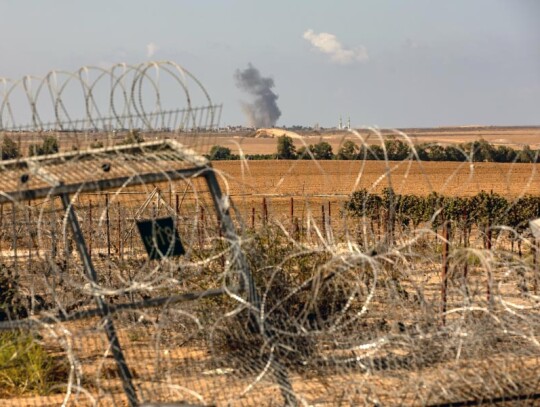 Israeli troops secure Nir Oz kibbutz following hamas attack, Israel - 19 Oct 2023