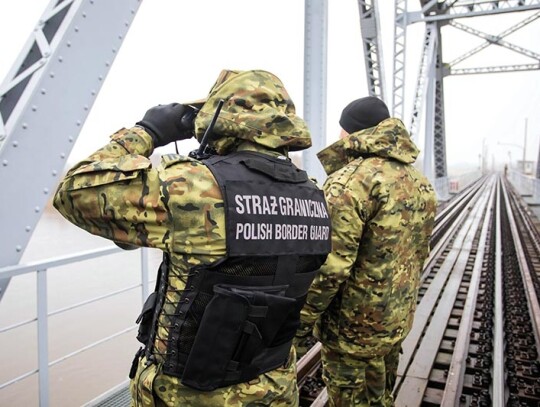 Polish Belarusian border in Terespol, Poland - 16 Dec 2021