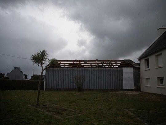 Storm Ciaran hits France's north-west coast, Kerlouan - 02 Nov 2023