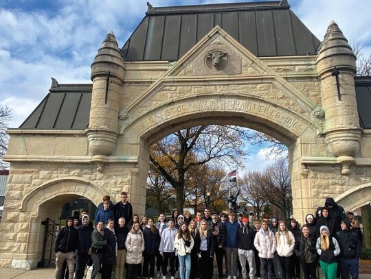 Zabytkowa brama do Chicago Union Stockyard