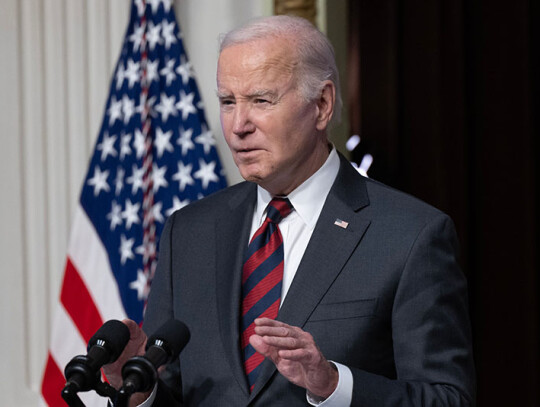 US President Joe Biden holds an event to discuss efforts to reduce costs for customers by strengthening supply chains in the economy, Washington, USA - 27 Nov 2023