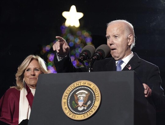 National Christmas Tree 2023 lighting ceremony, Washington Dc, USA - 30 Nov 2023