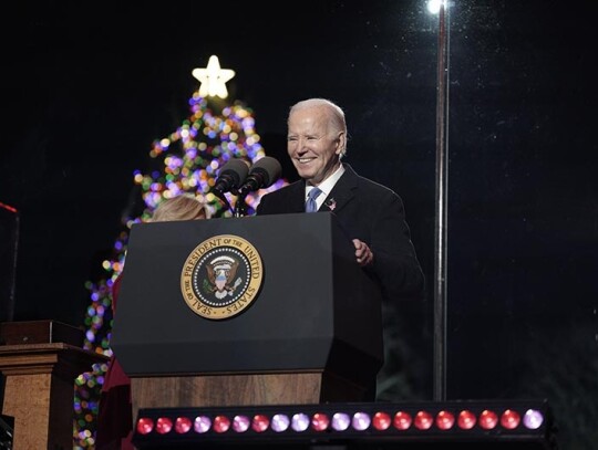 National Christmas Tree 2023 lighting ceremony, Washington Dc, USA - 30 Nov 2023