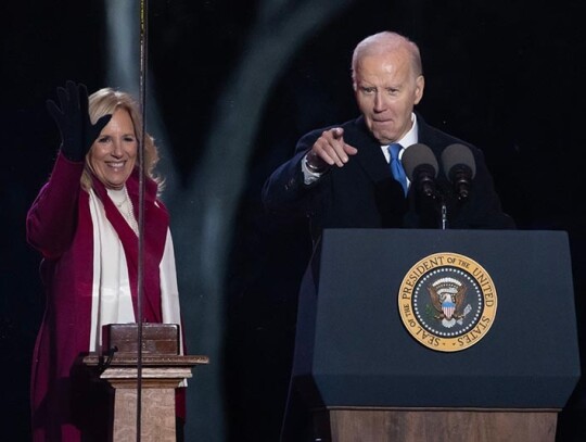 National Christmas Tree 2023 lighting ceremony, Washington Dc, USA - 30 Nov 2023