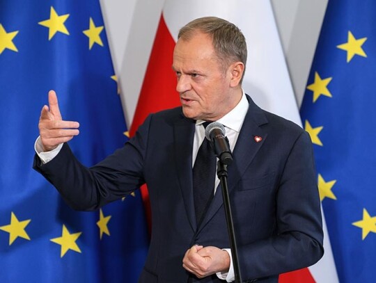 Leader of Civic Platform Donald Tusk press conference in Warsaw, Poland - 08 Dec 2023