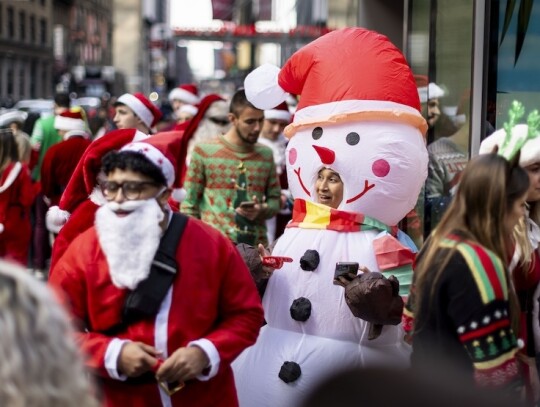 People Gather for Annual SantaCon in New York, USA - 09 Dec 2023