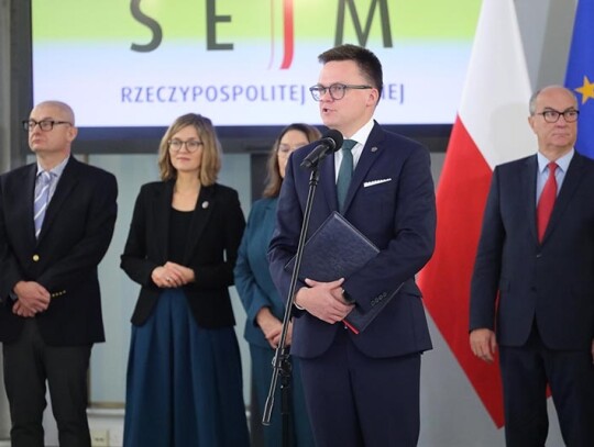 Marszałek Sejmu Szymon Hołownia fot. Rafał Zambrzycki/Kancelaria Sejmu