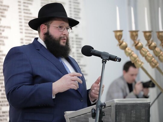 Celebration of traditional Jewish feast of Hanukkah in Warsaw, Poland - 14 Dec 2023