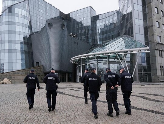 aw and Justice politicians at the headquarters of Polish Television in Warsaw, Poland - 20 Dec 2023