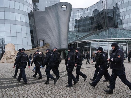 aw and Justice politicians at the headquarters of Polish Television in Warsaw, Poland - 20 Dec 2023