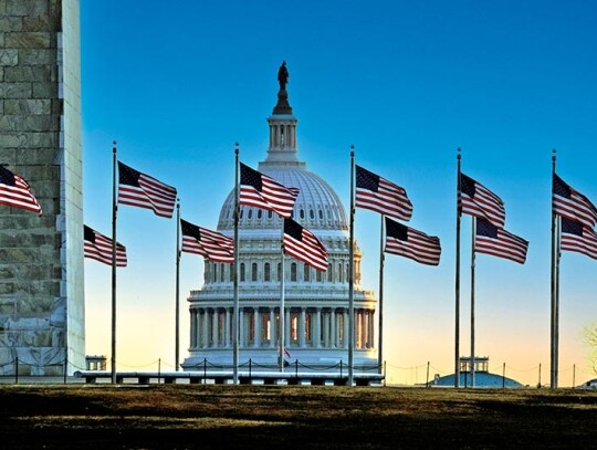 United States Capitol Building around dawn, Washington, USA - 03 Jan 2024