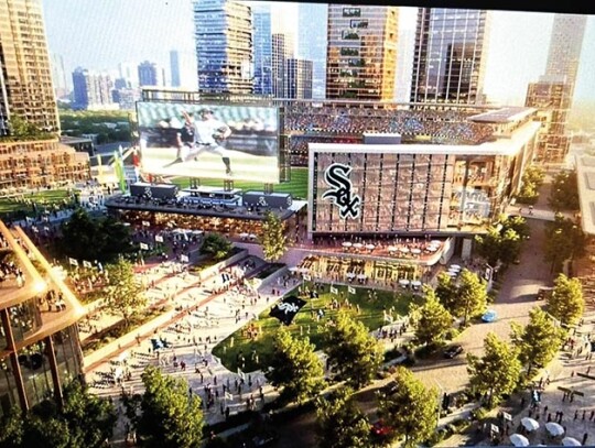 Wizualizacja stadionu White Sox „The 78” fot. Urbanize Chicago