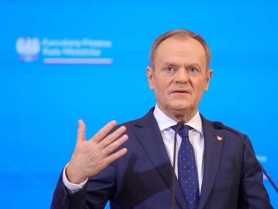 Polish Prime Minister Donald Tusk holds press conference in Warsaw, Poland - 30 Jan 2024