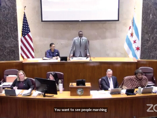 Posiedzenie rady miasta fot. Chicago City Clerk/screenshot Posiedzenie rady miasta fot. Chicago City Clerk/screenshot