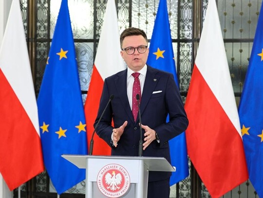 Poland Parliament security bars former MPs from entering the parliament, Warsaw - 07 Feb 2024