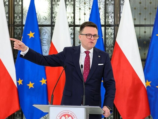 Poland Parliament security bars former MPs from entering the parliament, Warsaw - 07 Feb 2024