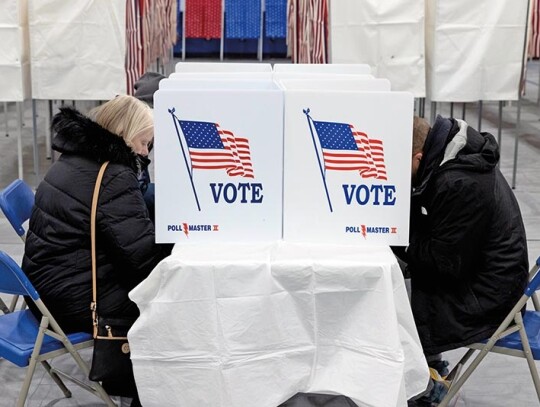 People vote in New Hampshire primaries, Londonderry, USA - 23 Jan 2024