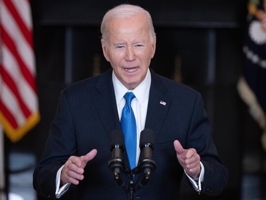 US President Biden urges Republican-controlled House to pass 95 billion aid bill, Washington, USA - 13 Feb 2024