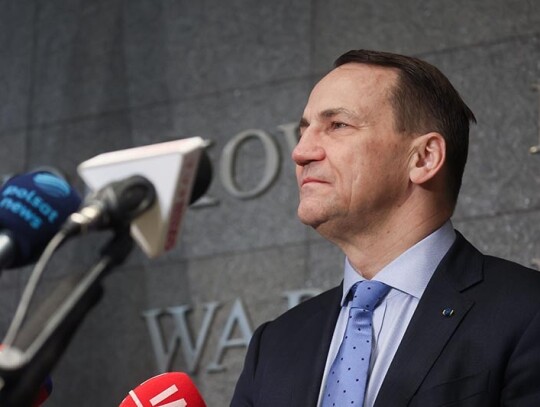 Polish Foreign Minister Sikorski sums up his US visit in Warsaw, Poland - 27 Feb 2024