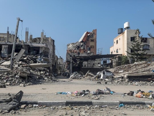 Destruction in Al Nuseirat refugee camp following Israeli military strikes, Al Nuseirat Camp - 28 Feb 2024