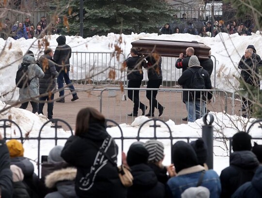 Funeral for Russian opposition leader Alexei Navalny in Moscow, Russian Federation - 01 Mar 2024