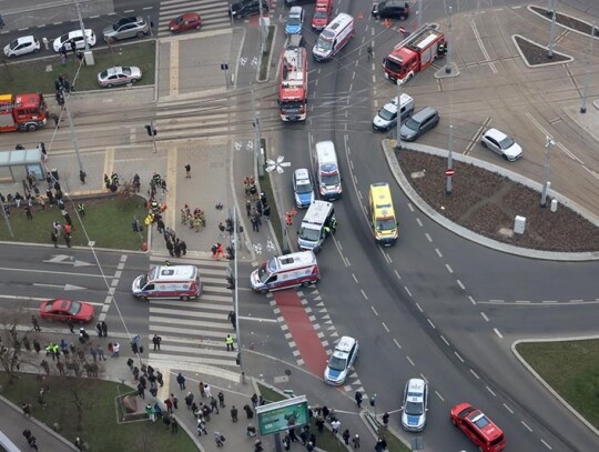 Dozen injured as car drives into a crowd in Szczecin, Poland - 01 Mar 2024