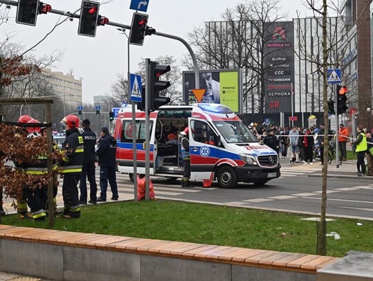 Dozen injured as car drives into a crowd in Szczecin, Poland - 01 Mar 2024