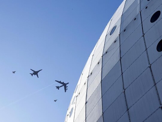 Swedish military joint exercise with US Bomber Task Force, Stockholm, Sweden - 06 Mar 2024