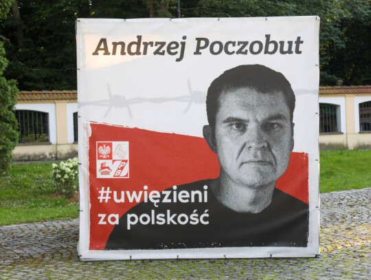 Solidarity action with persecuted leaders of the Union of Poles in Belarus, Bialystok, Poland - 25 Jul 2022