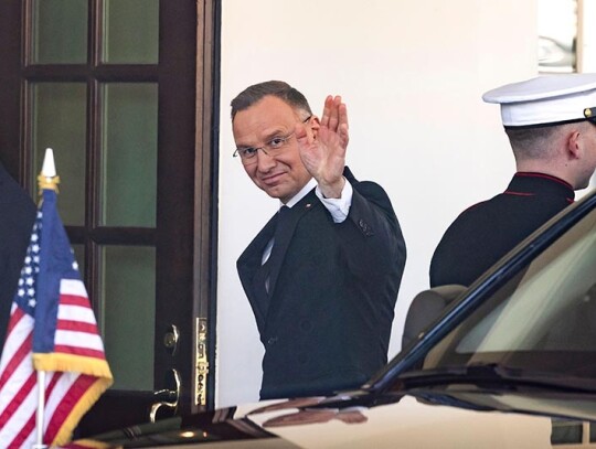 Poland's President Duda and PM Tusk meet with President Biden at the White House, Washington, USA - 12 Mar 2024