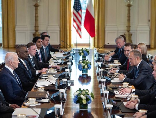 Poland's President Duda and PM Tusk meet with President Biden at the White House, Washington, USA - 12 Mar 2024