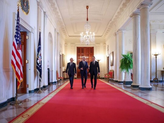 Poland's President Duda and PM Tusk meet with President Biden at the White House, Washington, USA - 12 Mar 2024