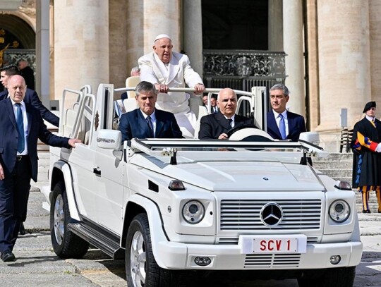 Pope Francis leads his general audience at Saint Peter's Square, Vatican City, Vatican City State Holy See - 13 Mar 2024