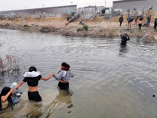 Relief on the northern border of Mexico after the postponement of SB4, Juarez City - 29 Feb 2024