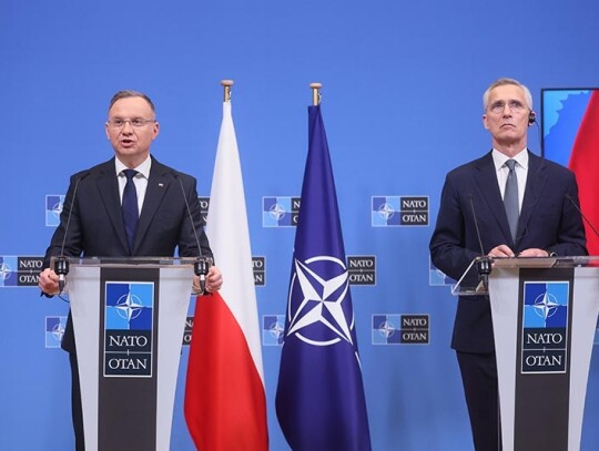 Polish President Andrzej Duda visits NATO headquarters in Brussels, Belgium - 14 Mar 2024