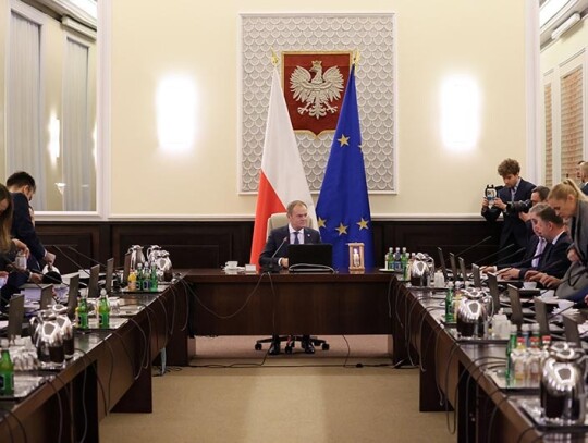 New Polish government meets to adopt draft budget for 2024, Warsaw, Poland - 19 Dec 2023