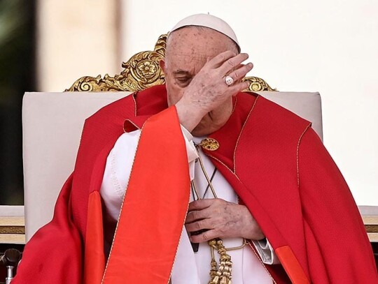 Pope Francis celebrates the Holy Mass of Palm Sunday, Vatican City, Vatican City State Holy See - 24 Mar 2024