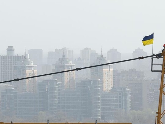 Sahara dust arrives over Ukraine, Kyiv - 02 Apr 2024