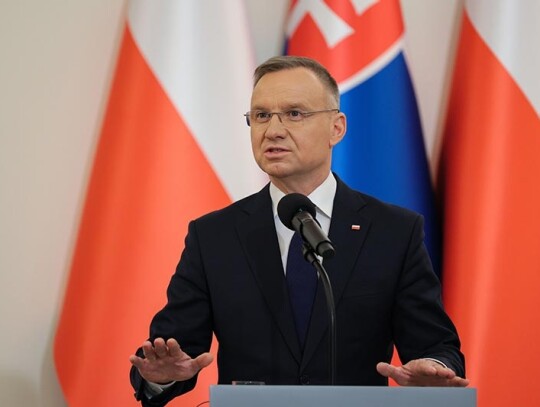 Slovak President Zuzana Czaputova on a visit to Poland, Warsaw - 16 Apr 2024