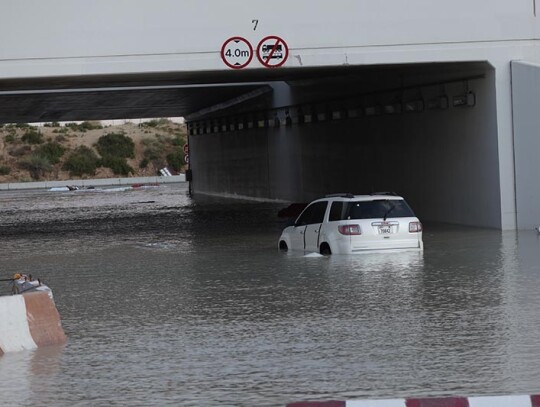 Dubai roads flooded as the UAE witnesses largest rainfall in 75 years, United Arab Emirates - 17 Apr 2024