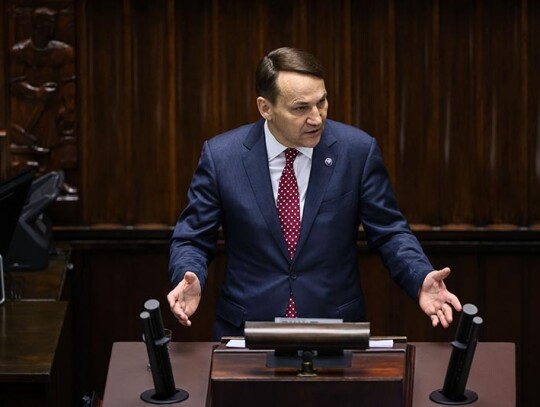 Polish Minister of Foreign Affairs Radoslaw Sikorski's speech in the Polish Sejm, Warszawa, Poland - 25 Apr 2024